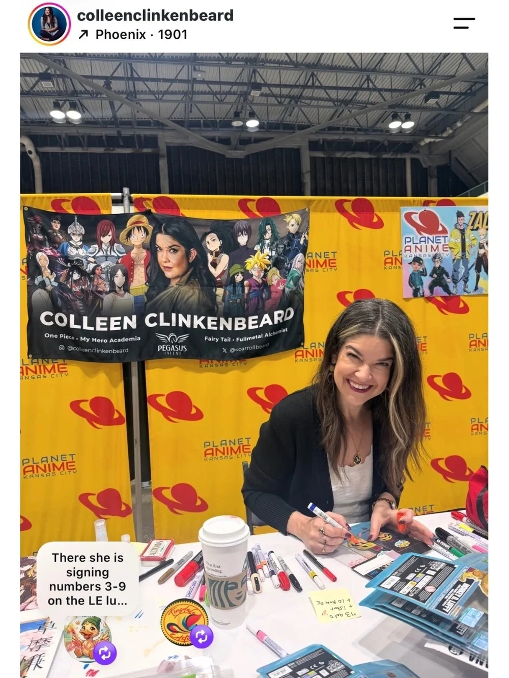 Colleen Clinkenbeard Signed LE 9500 Luffy #8 ever signed One Piece Funko MAS COA